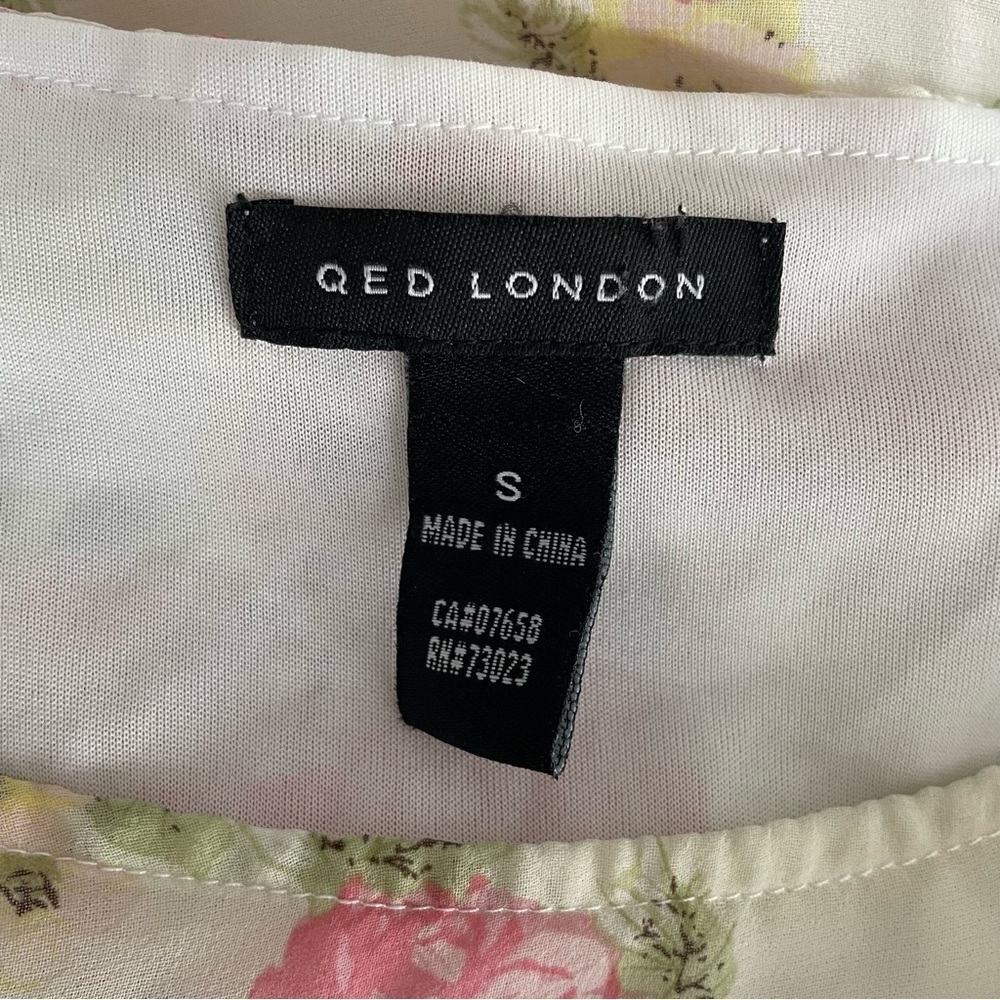 Qed London High Low Floral Sleeveless Chiffon Maxi Wrap Dress Size Small - Picture 8 of 8